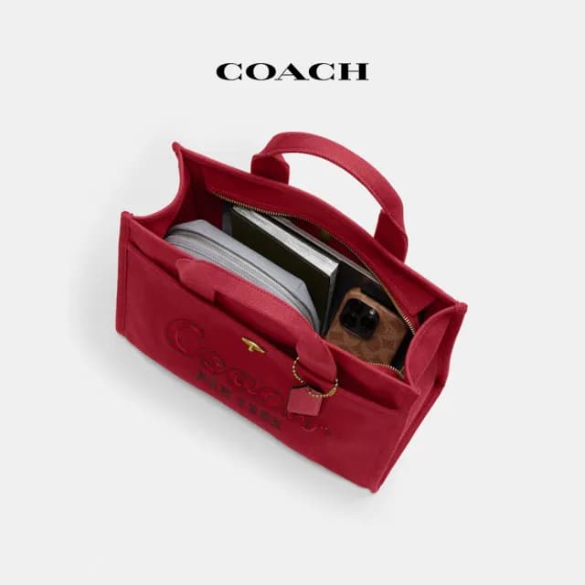 【COACH】蔻馳官方直營 CARGO COACH SNAKE文字NEW YEAR 托特包 托特手袋-兩色任選(CZ431)