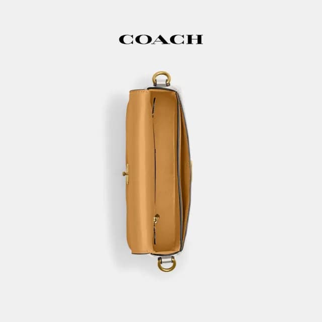 【COACH】蔻馳官方直營 HARLEY單肩手袋-B4/粉筆白色(CM705)