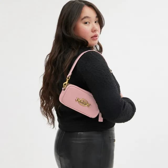【COACH】蔻馳官方直營 AVERY單肩手袋-B4/柔粉色(CR095)