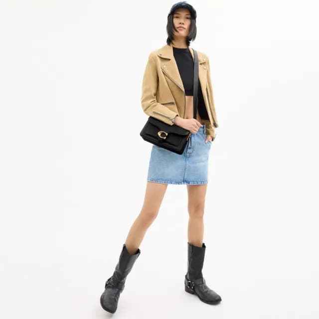 【COACH】蔻馳官方直營 TABBY26單肩包 單肩手袋 肩背包 斜背包-黑色(CH857)