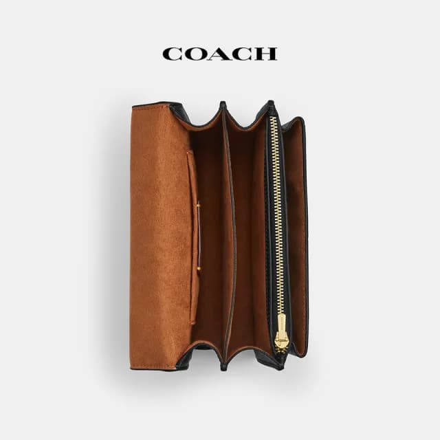 【COACH】蔻馳官方直營 KLARE迷你斜背手袋-IM/黑色(CZ987)