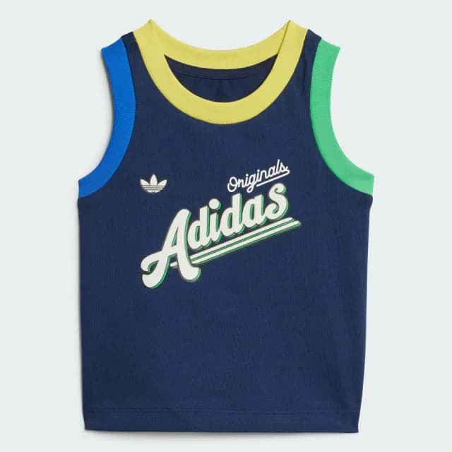 【adidas 愛迪達】運動套裝 背心/短褲 嬰幼童裝 - Originals JC5871