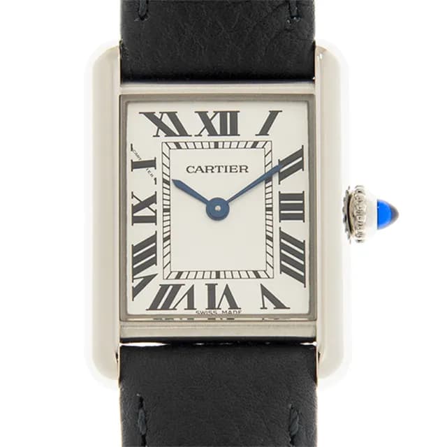 【Cartier 卡地亞】TANK MUST 最新光電中型皮帶表x33.7x25.5mm(WSTA0120)