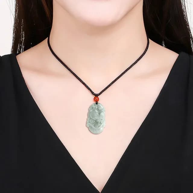 【LEEHER】十二生肖/情侶項鍊/招財納福/保平安/男女同款/小禮物/翡翠/飾品/吊墜/吊飾/玉石項鍊/翡翠項