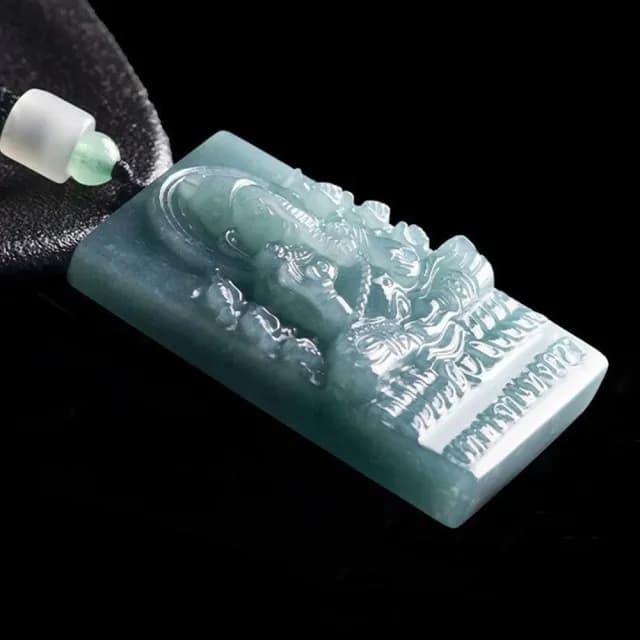 【LEEHER】玉石項鍊/玉珮/象神/佛牌/招財納福/保平安/男女同款/玉墜/翡翠/飾品/吊墜/吊飾/生日禮物