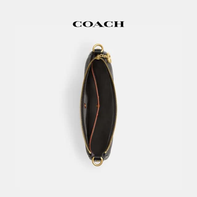 【COACH】蔻馳官方直營 MIRA馬車圖案印花單肩手袋-B4/松露色 黑色(CM584)