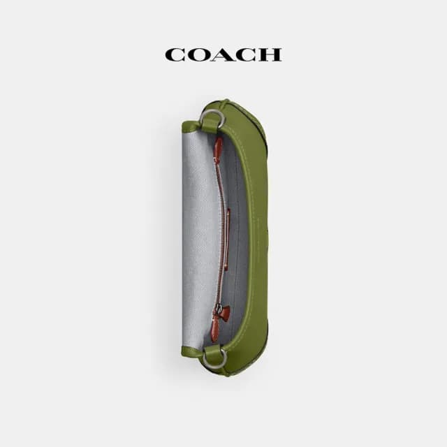 【COACH】蔻馳官方直營 皮革SOHO手袋-LH/深青檸色(CR699)
