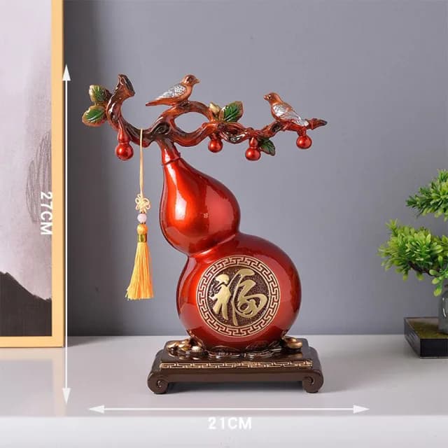 【DYT】招財進寶擺件(客廳裝飾品 喬遷新居禮物 葫蘆擺件 新中式家居玄關酒櫃裝飾品)