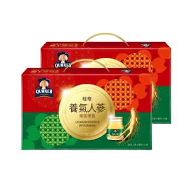 【QUAKER 桂格】養氣人蔘滋補液禮盒42mlx10入x2盒(禮盒／禮盒推薦)