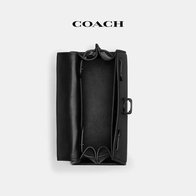 【COACH】蔻馳官方直營 SAMMY 21號頂部手柄手袋-黑色(CQ762)