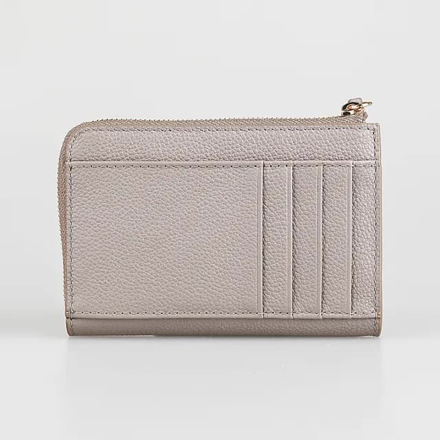 【FURLA 芙拉】FURLA GOCCIA拉鍊4卡式零錢包/卡夾(灰)