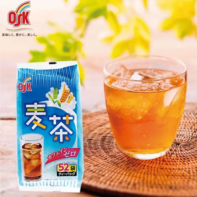 【OSK】三袋入 日本直送國產大麥原裝進口麥茶 冷泡熱泡熱沖冷沖茶涼茶熱茶(消暑消熱解渴降火氣茶包)