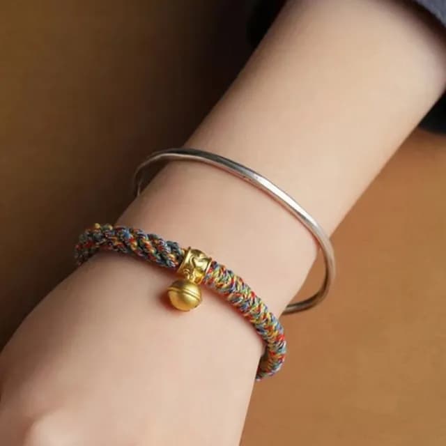 【LEESA】雙11 金剛結\六字真言手繩\五彩繩\保平安\手工編織\紅繩手鍊\本命年\五行開運\手鍊\轉