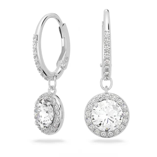 【SWAROVSKI 施華洛世奇】Lifelong Heart/Una Angelic 鏈墜/耳環 心形/圓形 鍍玫瑰金色/鍍白金色(4款任選)