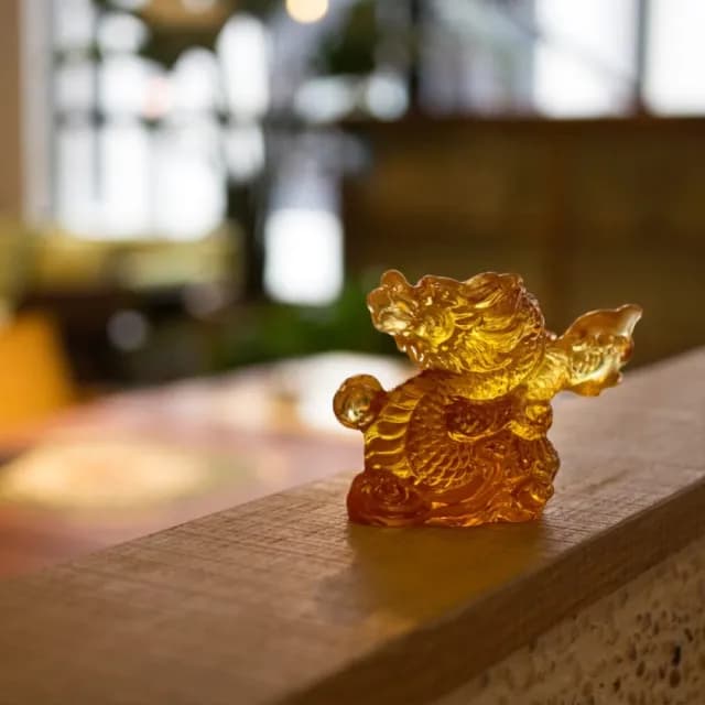 【琉璃工房】祥龍握珠 畢業禮物/琉璃/生日禮物(生肖/新居企業合作/開業 友誼)