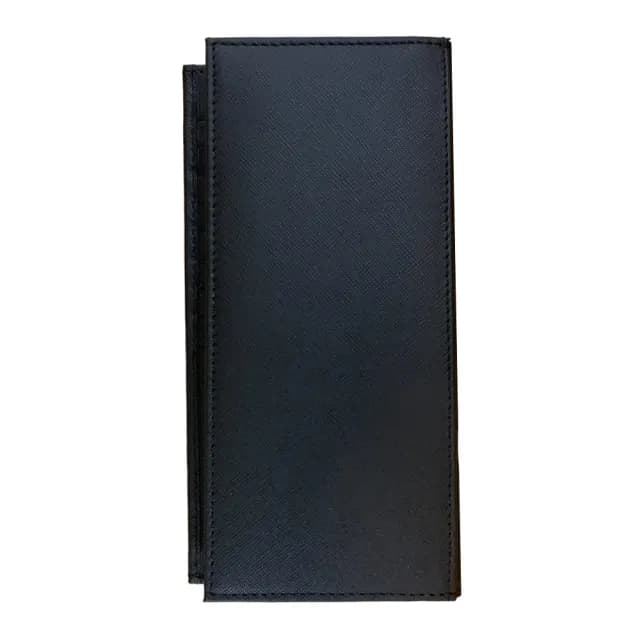 【ZENDAR】限量1折 頂級小牛皮十字紋18卡對開長夾 尼亞系列 全新專櫃展示品(七夕情人節禮物 送禮 男夾)