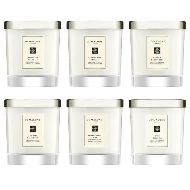 【Jo Malone】香氛工藝蠟燭200g+含禮盒(多款任選 國際航空版 鼠尾草/英國梨/牡丹/青檸羅勒/黑石榴)