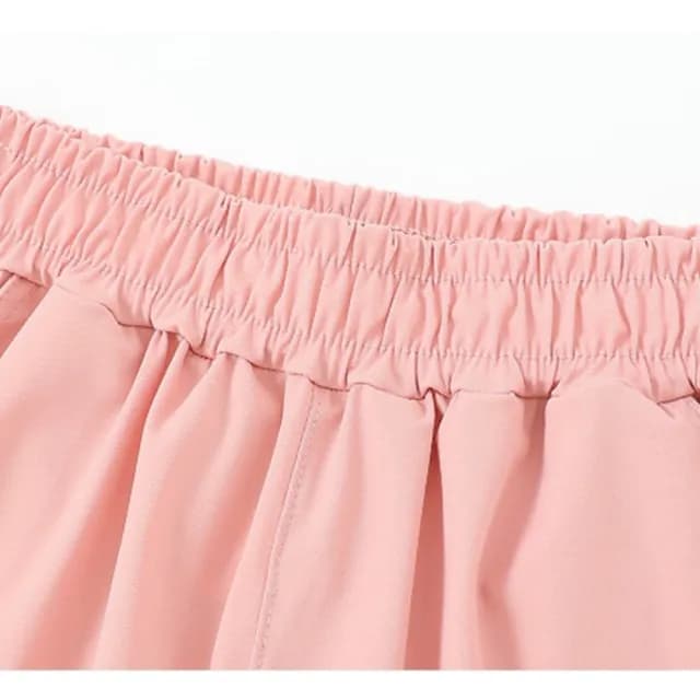 【橘魔法】大童 涼感冰絲純色短褲(運動褲 褲子 中褲 五分褲 速乾 快乾 中性款 男童 女童 兒童 童裝)