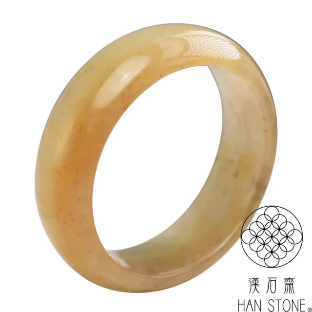 【漢石齋】情人節禮物 天然水沫玉 寬版手鐲玉鐲(手圍18.1/版寬21.1mm)
