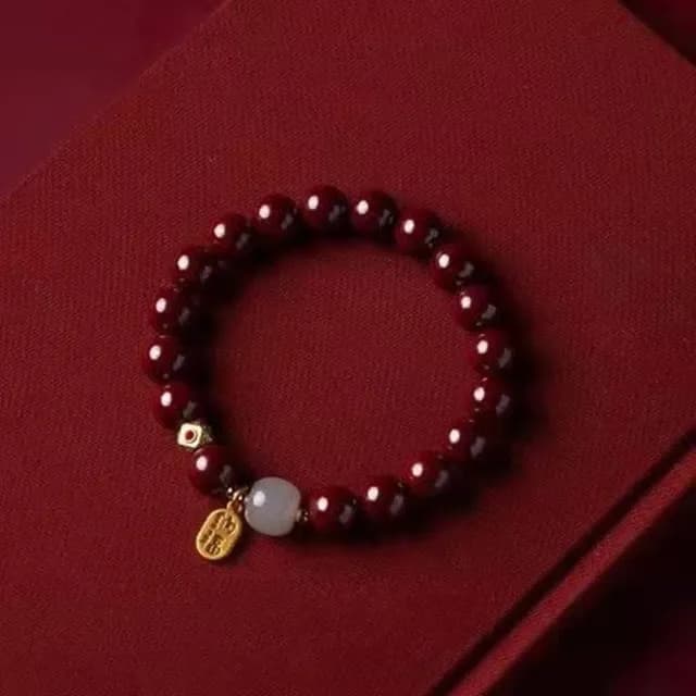 【巴黎精品】現貨秒發 硃砂手鍊朱砂平安手珠息災擋煞(生肖防小人轉運除穢淨化招財開運6款a1gi9)