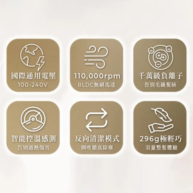 【SOLAC】國際電壓專業負離子吹風機  白金色/鈦灰(SD-1000PRO)