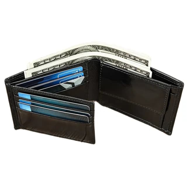 【LEESA】雙11 錢包\二折皮夾\短夾\大容量錢包\多卡位\卡夾\頭層牛皮\復古錢包\皮夾\