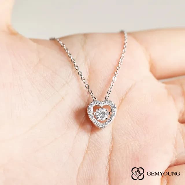 【JING YANG 晶漾】925純銀項鍊愛心(生日禮物送禮 優雅百搭)