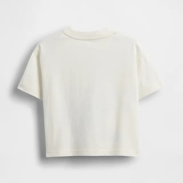 【GAP】男幼童裝 Gap x Disney迪士尼聯名 Logo純棉史迪奇印花圓領短袖T恤-白色(779237)