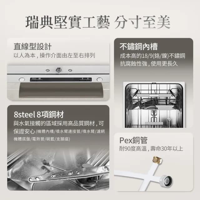 【ASKO 雅士高】13人份洗碗機DFI433B.TW/1(福利品/嵌入型/摩登清水模/110V/含安裝)