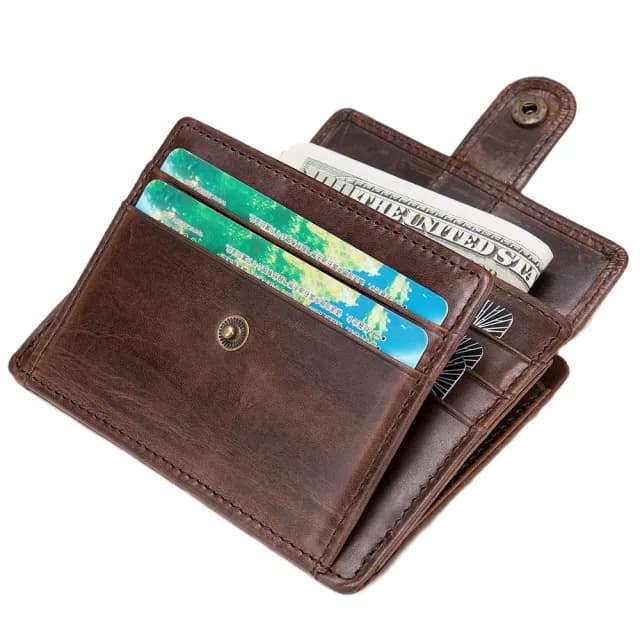 【LEEHER】雙11 多卡位/真皮卡夾/牛皮零錢包/零錢包/二折卡夾/收納包/短夾/短款錢包/皮夾/卡夾/