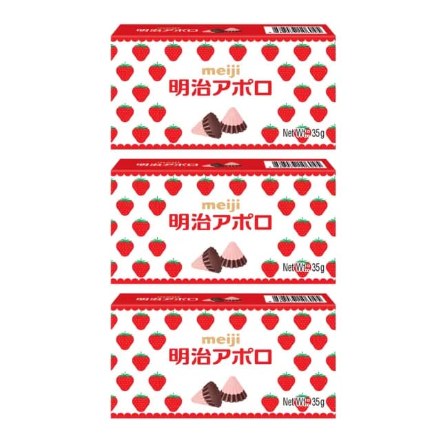 【Meiji 明治】阿波羅可可(35g盒裝*3入)