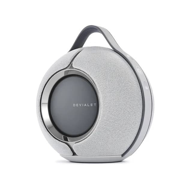【DEVIALET】Mania 可攜式揚聲器 淺灰色(隨附充電底座版)