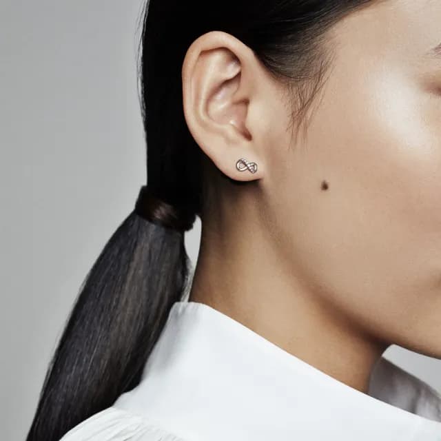 【Pandora官方直營】無限璀璨針式耳環