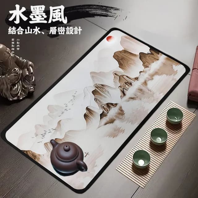 【上手家居】珪藻土吸水茶巾 90*50cm(茶具/茶席/茶壺墊/茶盤墊)