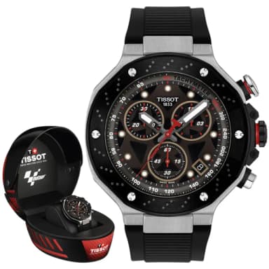 【TISSOT 天梭 官方授權】T-RACE MOTOGP 限量 計時石英腕錶 畢業禮物 送禮 推薦(T1414172708100)