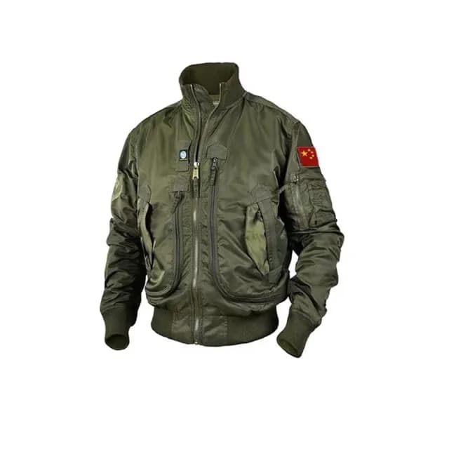 【巴黎精品】父親節禮物 軍裝外套復古工裝古著(MA1棒球服繡標飛行男夾克a1hg53)