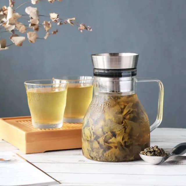 【Driver】甘丹茶壺-1000ml(專利設計 功夫茶具 泡茶壺 沖茶壺 熱茶壺 沏茶壺 冷泡茶 耐熱玻璃壺)