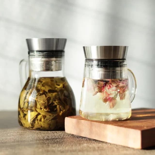 【Driver】甘丹茶壺-1000ml(專利設計 功夫茶具 泡茶壺 沖茶壺 熱茶壺 沏茶壺 冷泡茶 耐熱玻璃壺)