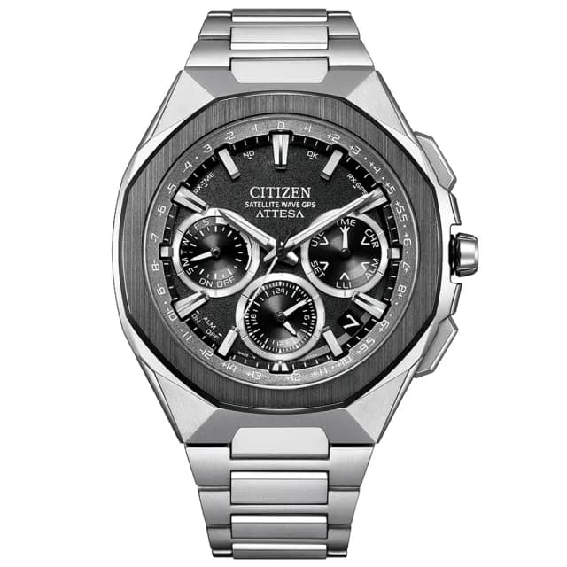 【CITIZEN 星辰】GENTS 限量 GPS衛星對時 八角形 鈦 光動能腕錶 父親節 禮物 送禮 推薦(CC4104-53E)