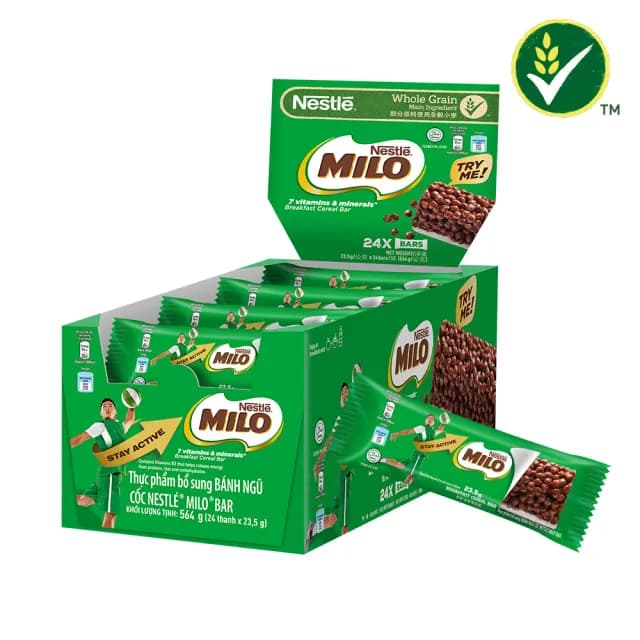 【MILO美祿】穀物棒23.5g x24入/盒