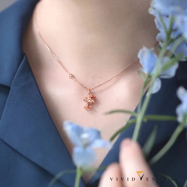 【Vividventure 亞帝芬奇】史努比 14K 3分 天然鑽石 鑽石 項鍊 陽光摯友 任選款(SNOOPY聯名系列 NO.011)
