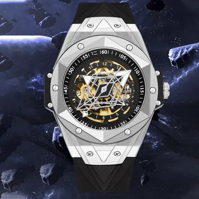 【KT DADA】學生手錶 考試錶 手錶 機械手錶 矽膠錶帶 防水包 手錶 運動手錶 圓形手錶 自動