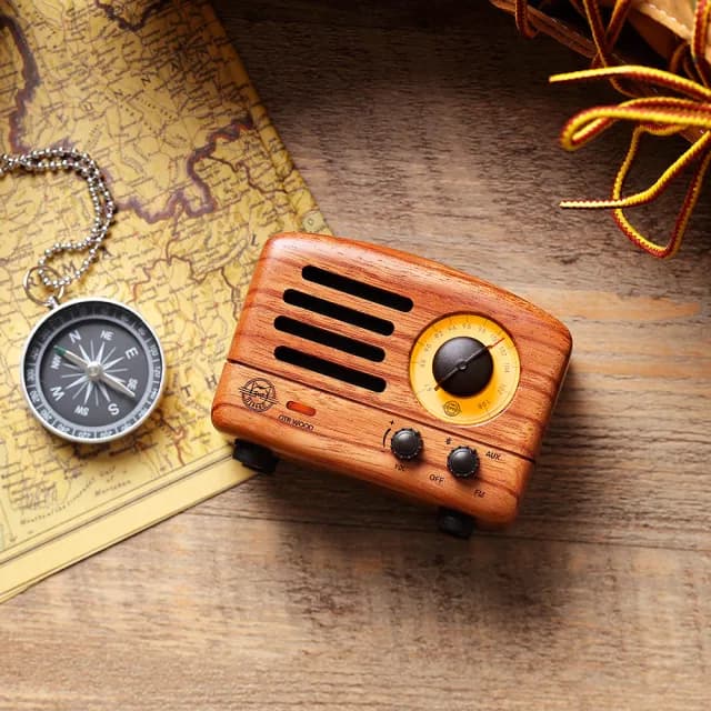 【MUZEN】OTR經典復刻藍牙音響收音機-經典版 胡桃木/玫瑰木(不含原廠保護皮套｜提背帶 聖誕禮物 交換禮物)