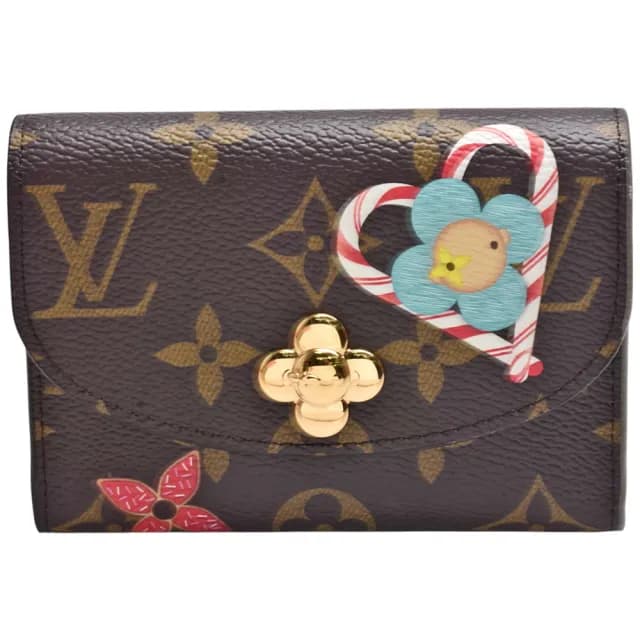 【Louis Vuitton 路易威登】M12220 聖誕限定Candy Factory系列經典Rosalie Monogram帆布零錢包