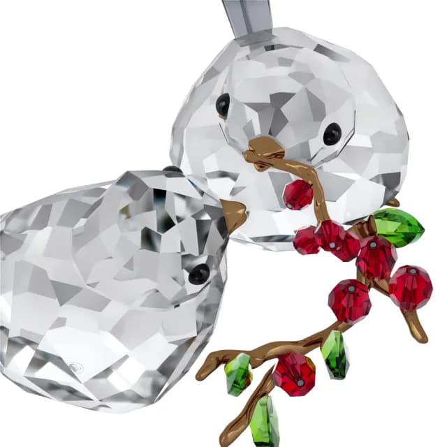 【SWAROVSKI 施華洛世奇】Idyllia 小鳥情侶與莓果(情人節禮物)