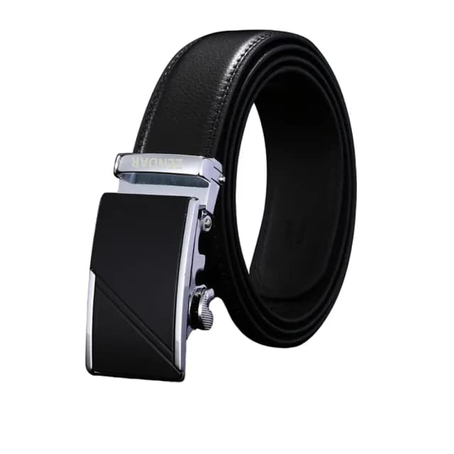 【ZENDAR】限量2折 頂級小牛皮皮革自動扣頭男用皮帶 6824M 全新專櫃展示品(七夕情人節禮物 送禮)