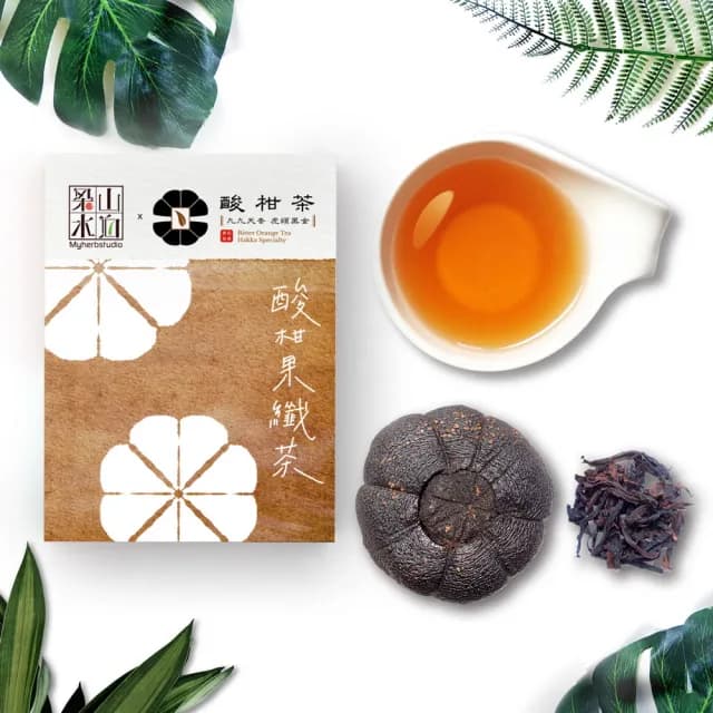 【梁山水泊】貓裏黑金巾茶禮(酸柑果纖茶x6入/菊香酸柑茶x6入/棗蜜酸柑茶x6入/貓裡紅茶染巾x1)
