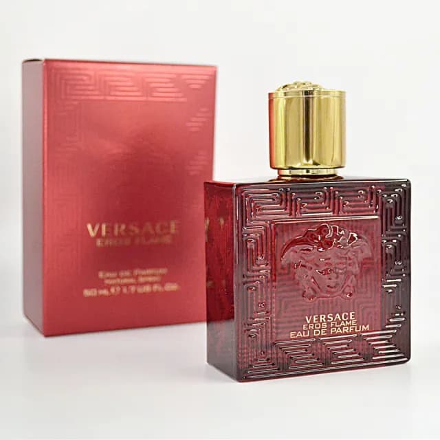 【VERSACE 凡賽斯】愛神火焰男性淡香精 50ml(Eros Flame 平行輸入)