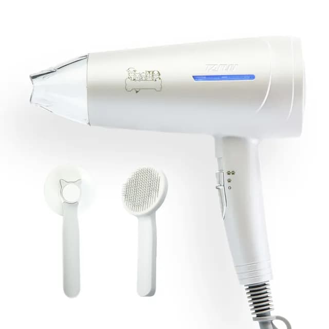 【達新牌】寵物專用吹風機 銀離子抗菌機身 光觸媒水潤負離子吹風機 附寵物梳 毛髮濾網(TS-6690)