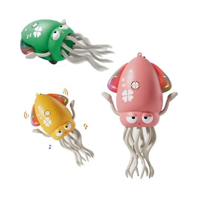 【JoyNa】跳舞魷魚玩具 魔性跳舞章魚 電動感應自動避障解壓搞笑玩具(usb充電.搞笑禮物.爬行玩具)